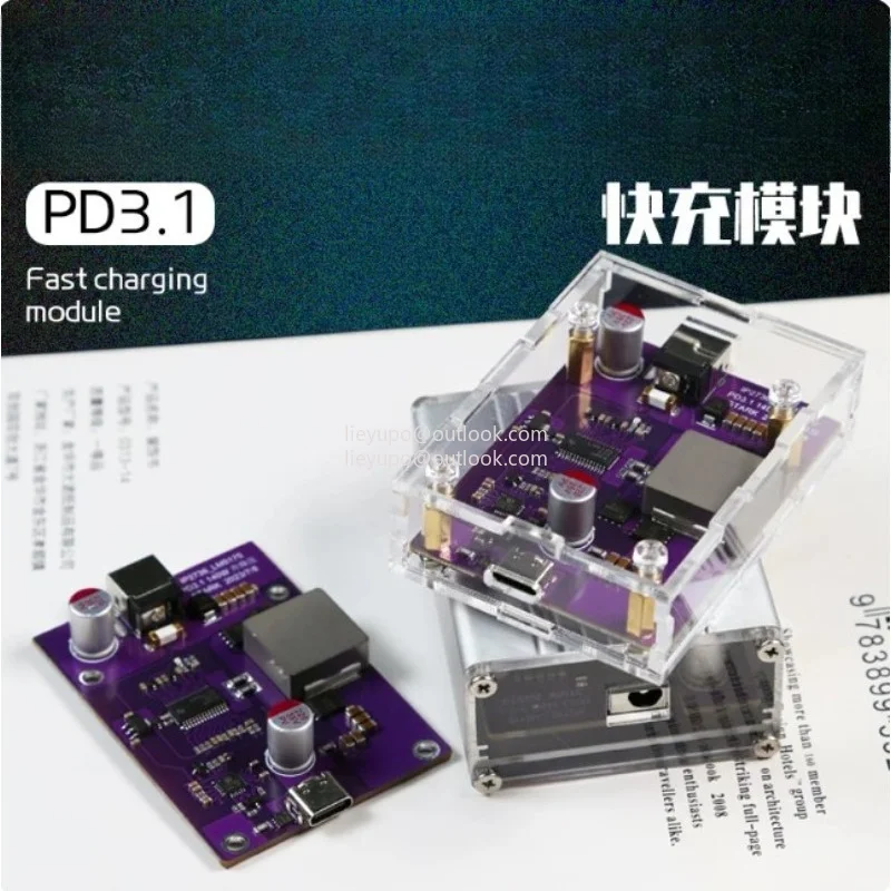 

PD3.1 140W Bidirectional Fast Charging Module 28V 5A Multi Protocol Desktop Charger Stackable High Power
