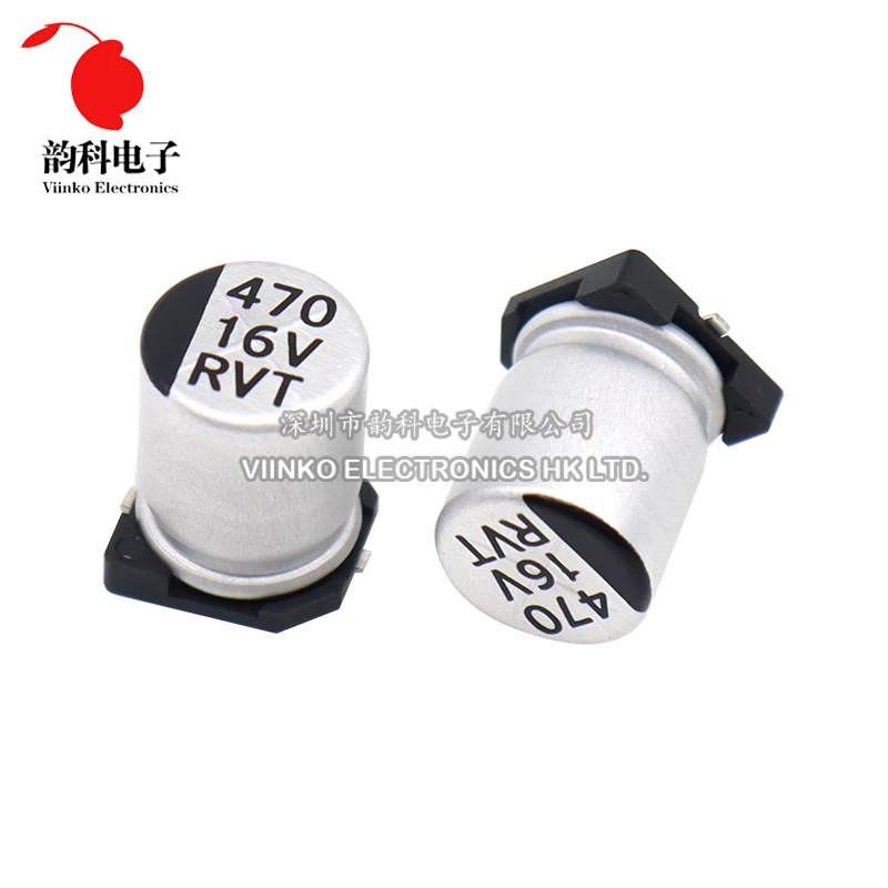 Imagem -05 - Kit Sortido de Capacitor Eletrolítico de Alumínio Smd Conjunto de Amostras 10 Valores 047 uf 1uf 22 uf 47 uf 10uf 22uf 47uf 100uf 220uf Peças 170