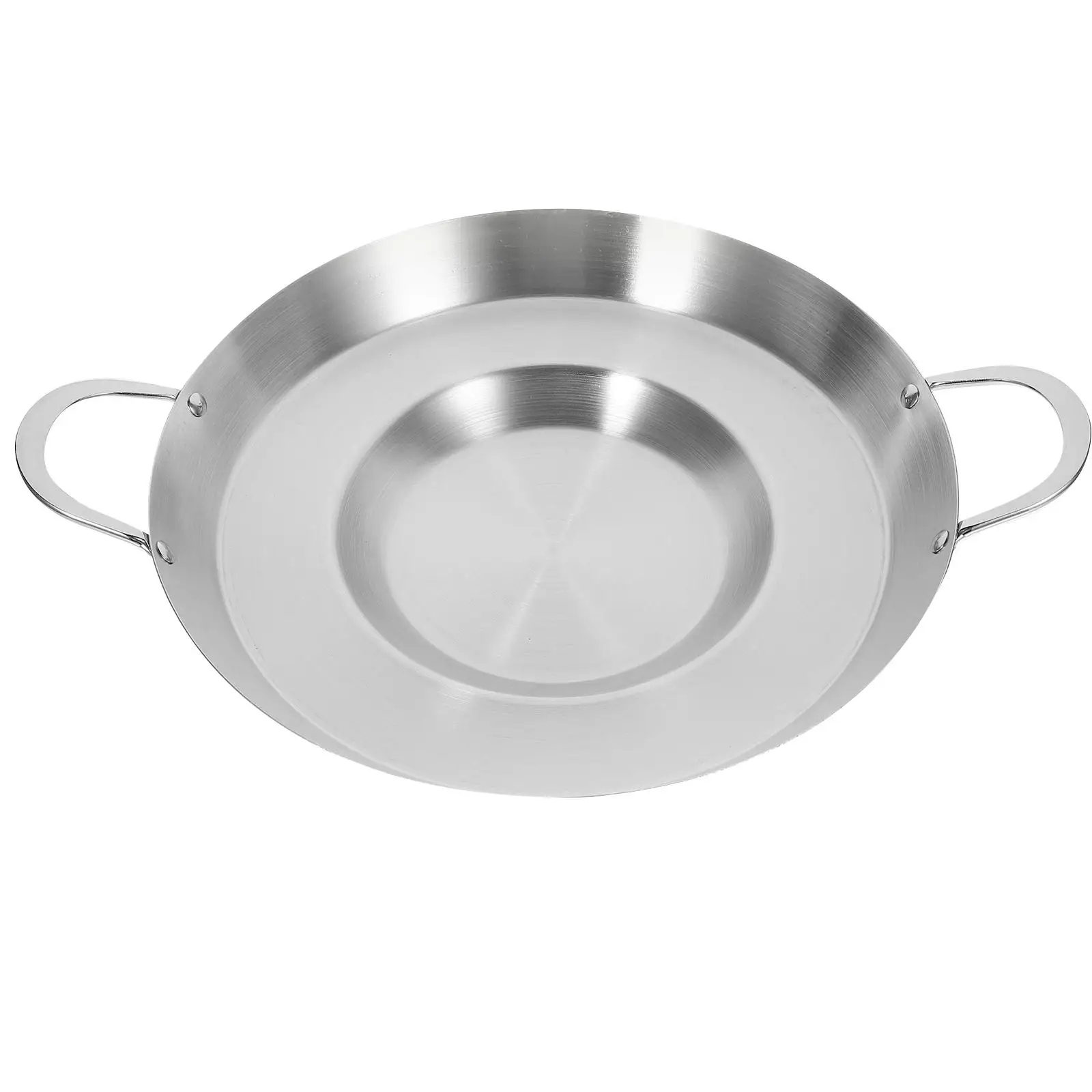 

Stainless Steel Frying Pot Nonstick Flat Bottom Pan Home Kitchen Outdoor Camping BBQ Deep Fryers Practical Design