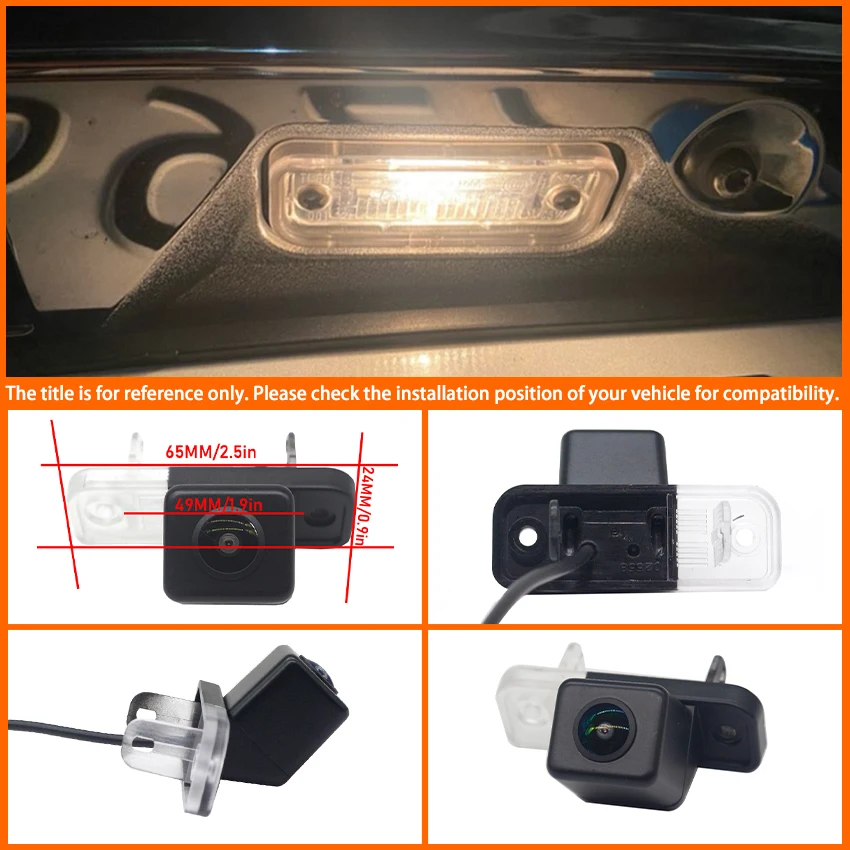 CCD HD 170° FishEye Rear View Camera For Mercedes Benz E-Class W211 2003 2004 2005 2006 2007 2008 2009 Car Reverse Monitor