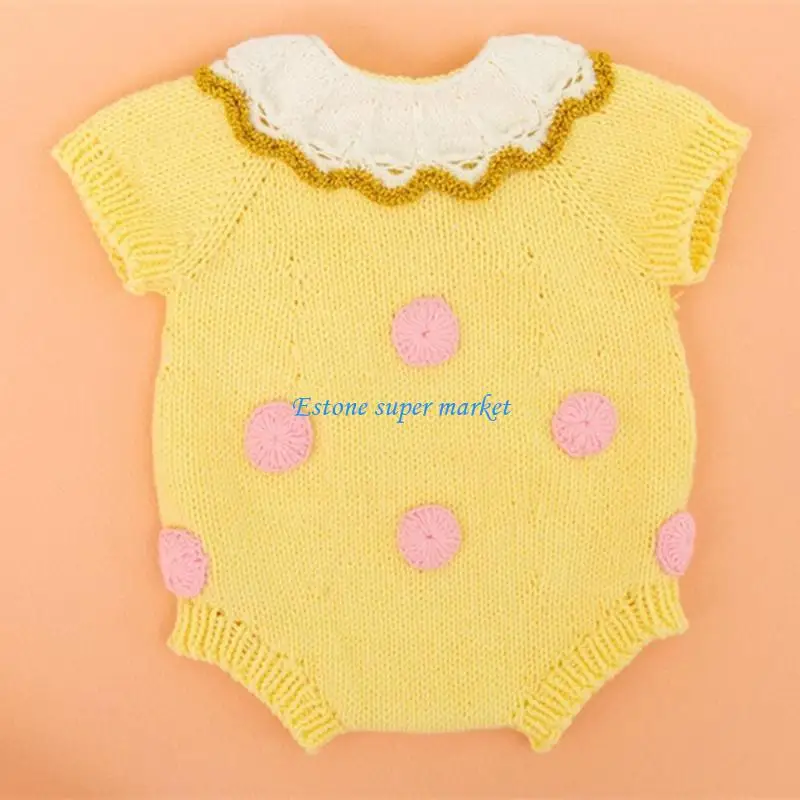 

090B 3/6 Pcs Baby Cotton Hat Romper Socks Set Newborn Photography Props Outfits Infants Photo Clothing