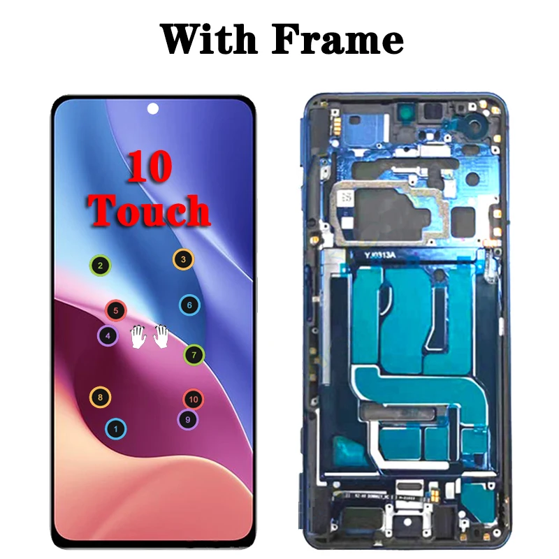 6.77“AMOLED For Xiaomi BlackShark 4 Shark  LCD Display PRS-H0/A0 Touch Screen Digitizer For Xiaomi Black Shark 4 Pro  LCD