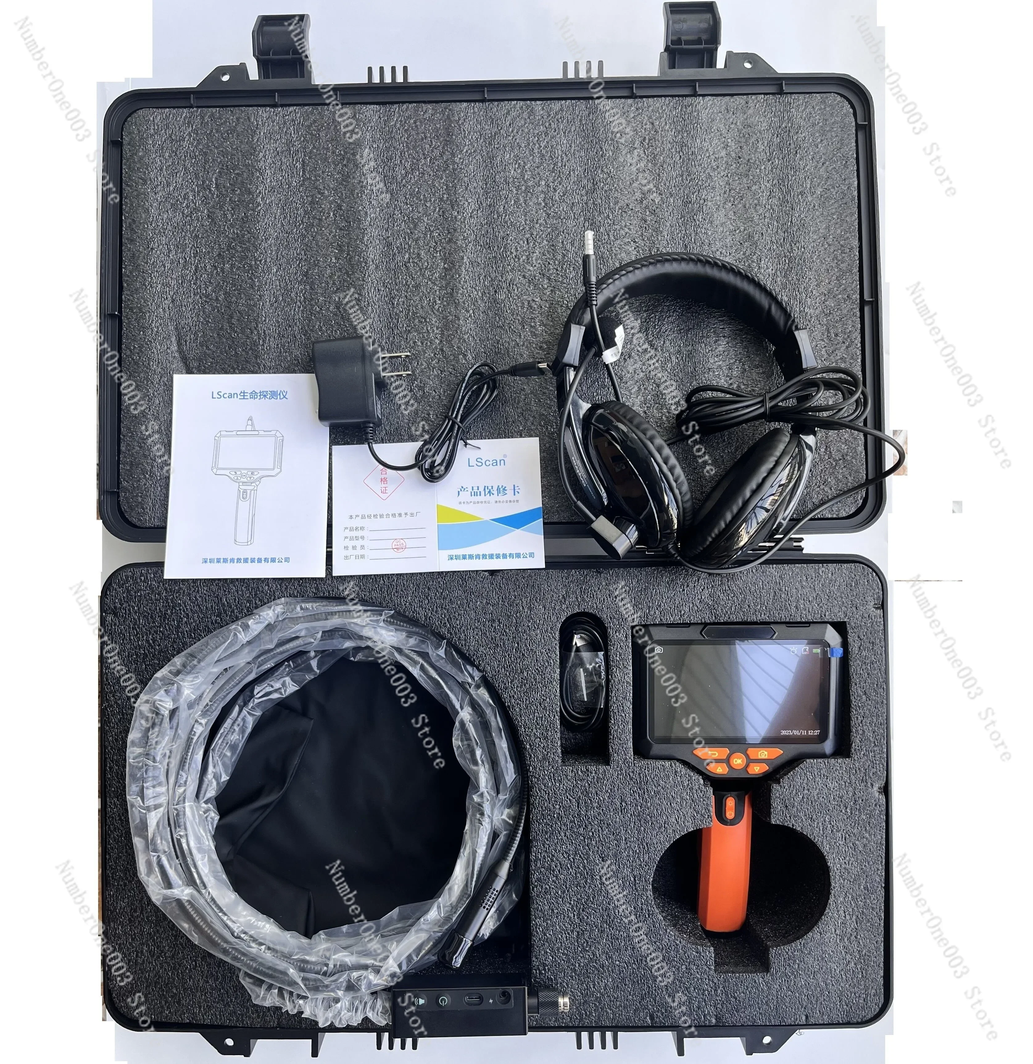 

Lscan Life Detector, Snake Eye Video 5 Meters Snake Tube Audio & Video Search and Rescue Instrument, Emergency Disaster Rescue