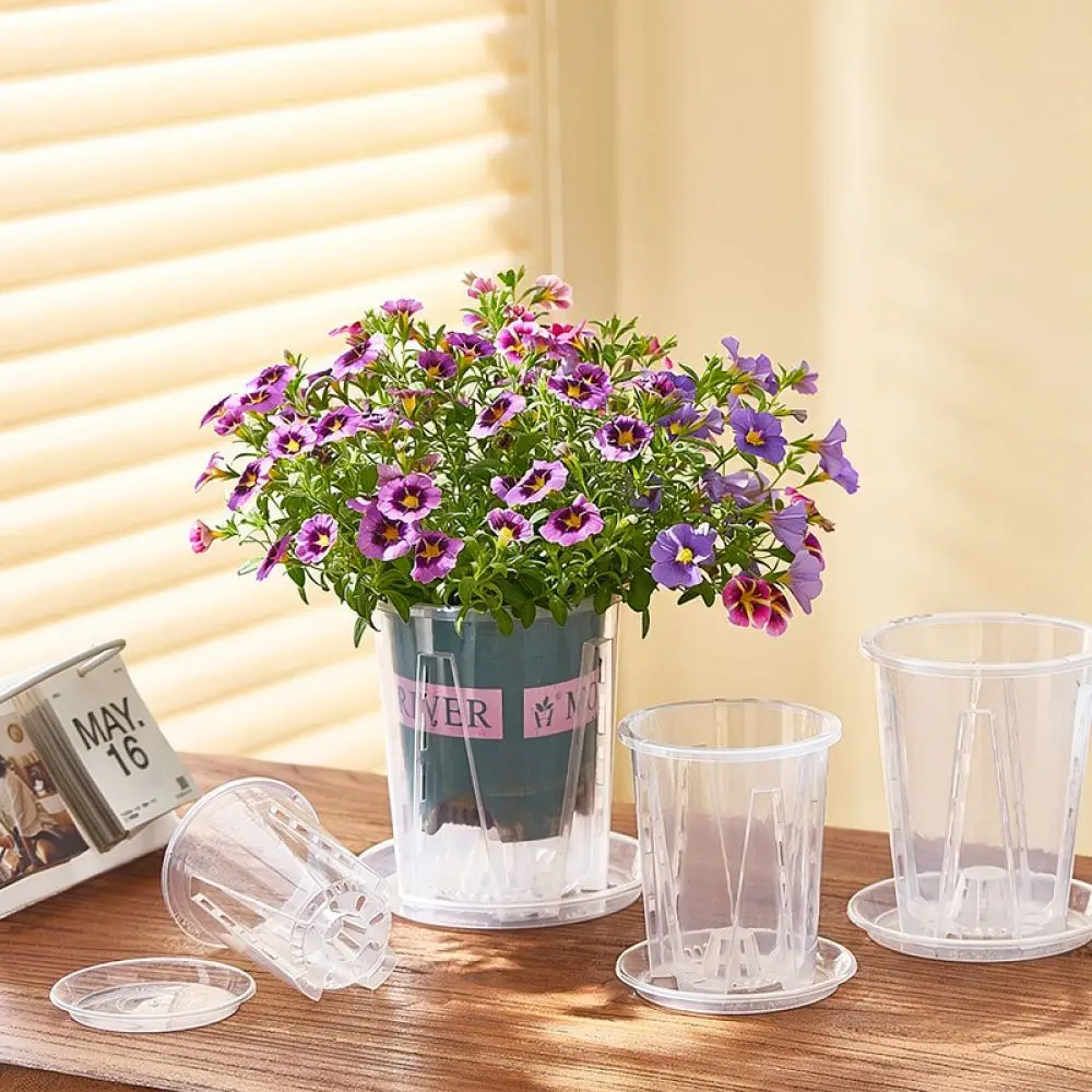 Breathable Plastic Orchid Pot Clear Root Control Planter For Phalaenopsis Oncidium Professional Gardening Cultivation