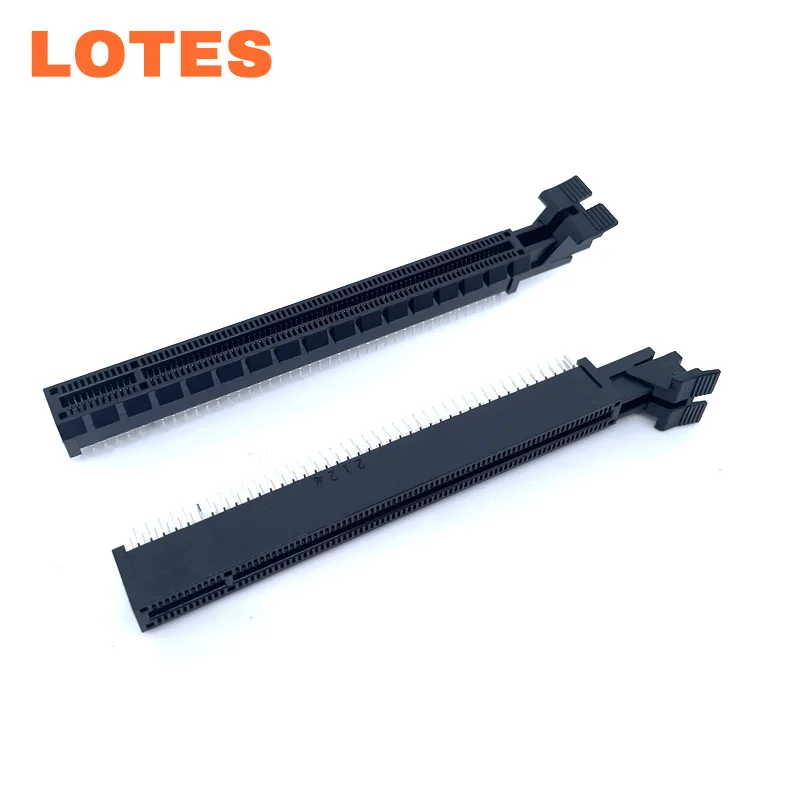 164pin PCIe x16 Slot Socket Connector DIP Type Black