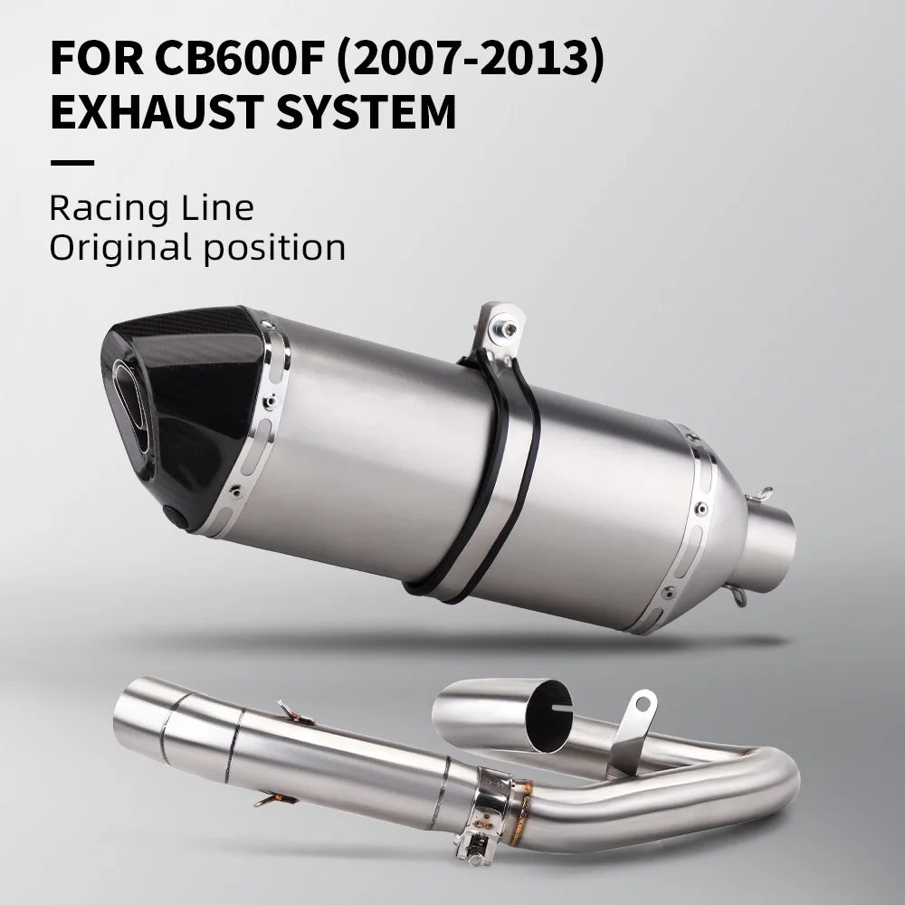 

Для Hornet CB600 CBR600F от 2007 года-2013 Escape Pipe выхлопная труба мотоцикла без шнуровки среднего звена