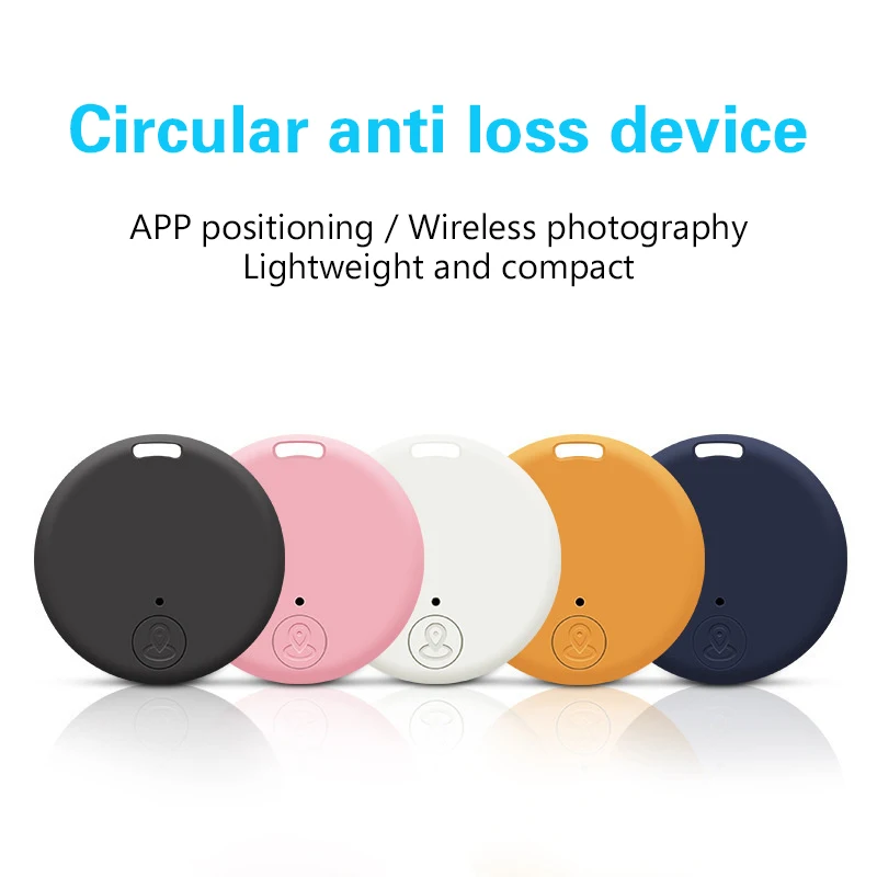 New Bluetooth Anti-loss Device Round Key Pet Anti-loss Locator Bidirectional Alarm Mobile Wallet Intelligent Anti-loss Device