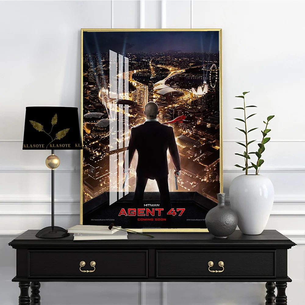 Hitman Agent 47 Movie Poster Action Thriller Film Art Print Modern Wall Picture Decor Canvas Painting