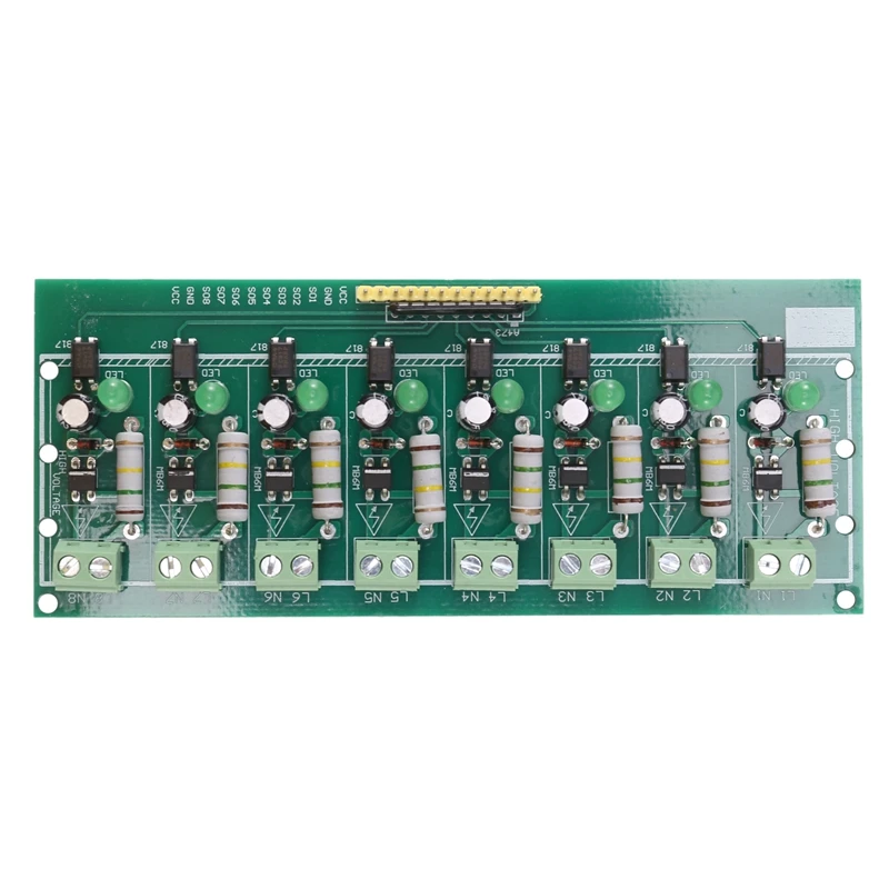 Imagem -04 - Módulo de Isolamento Optoacoplador para Isolamento Plc Tensão Detectar Board Adaptativo 35v Bit ac 220v