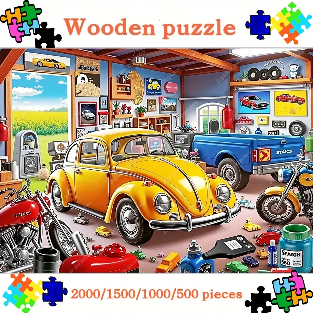 2000/1500/1000/500pcs Wooden Puzzles for Adults Home Office Decor, wall decoration, Designed for birthday and festival gifts,