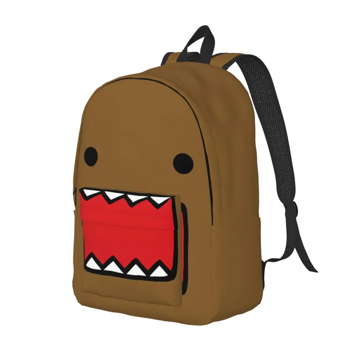 Domo Kun Doll Face Cool Backpack Sports High School Business Cute Funny Daypack for Men Women Laptop Canvas Bags