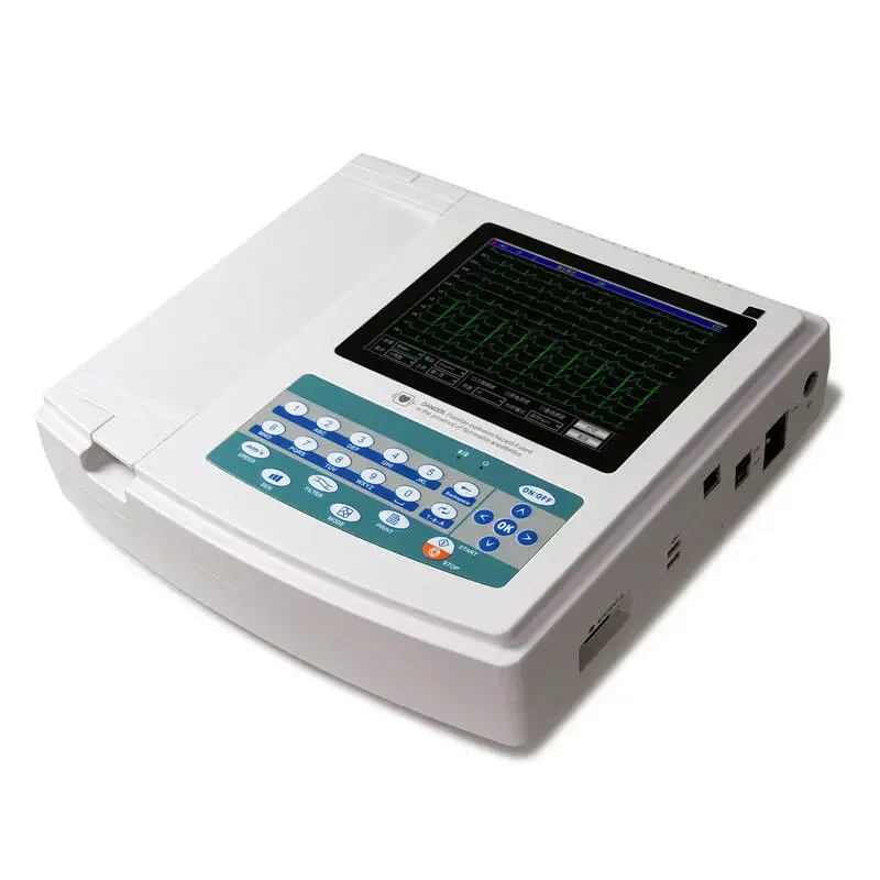 

CONTEC 1200G 12 channel Portable electrocardiography machine ekg machines TOUCH USB software interpretation Print