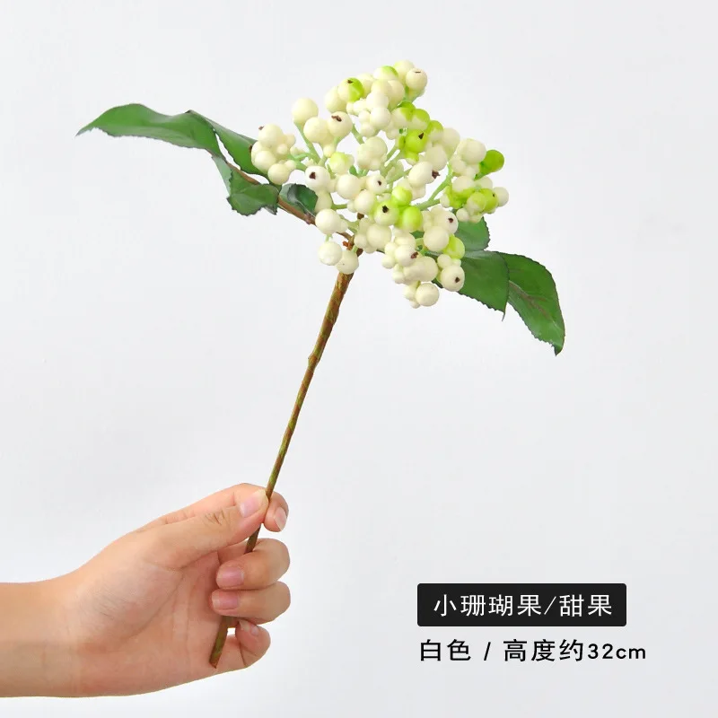 7Pc Artificial Foam Berry Fruit Flowers Christmas Decor Coral Fruit Wedding Table Party Home Decoration Plants Photography Props