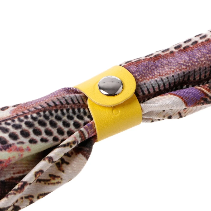 10Pcs Elegant Leather Scarf Buckle Silk Ring Clip Holder For Women Ladies Gifts B03E