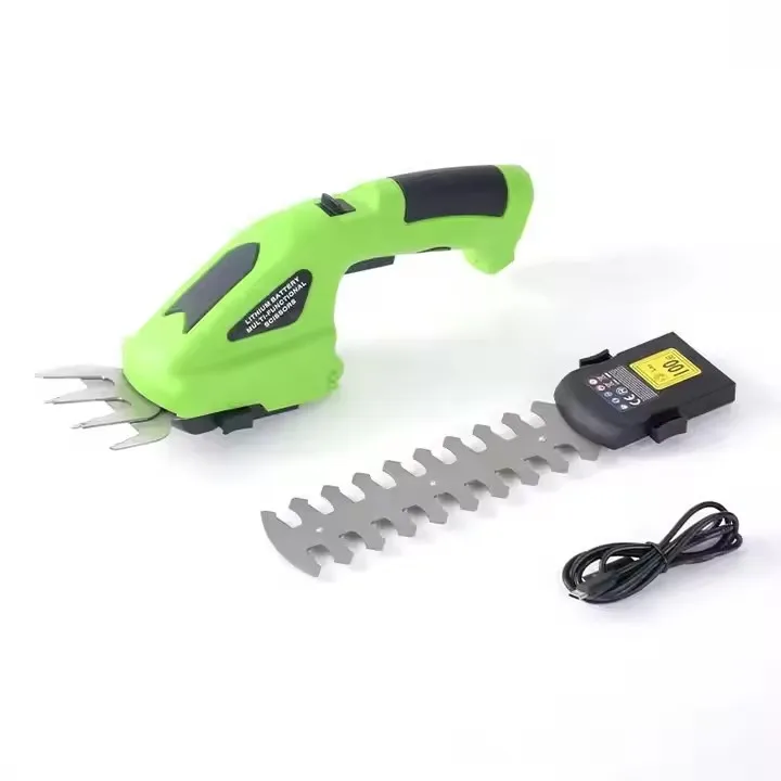 

China Customized 2 in 1 Hand-held 3.6v Lithium Battery Powered Cordless Electric Grass Shear Machine Brush Cutter Hedge Trimmer