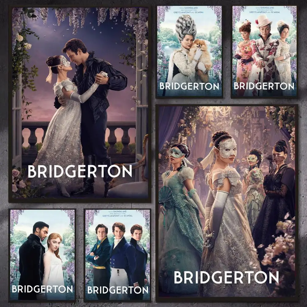 Popular movie B-Bridgerton Poster PP Wall Decor Posters Celebrity Art Prints Aesthetic Wall Art Bedroom Office Home Gift