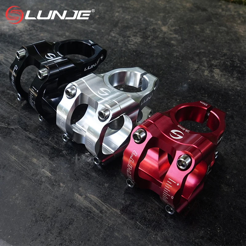 LUNJE المقود الجذعية 35 مللي متر جسر CNC جذع دراجة دراجة هوائية جبلية جسر 31.8 الدراجات الجذعية الناهض الجدول الجبلية الطاقة