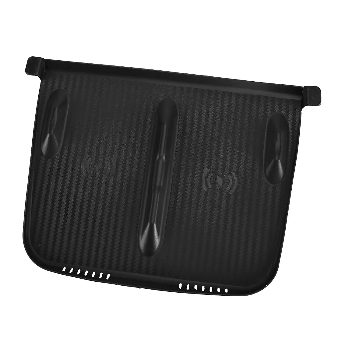 Car Center Console Wireless Charging Silicone Pad Mat Cover Fit for Tesla Model Y 3 2021 2022 2023 2024 Black