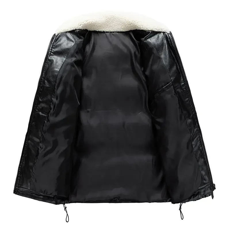 Giacca invernale corta in PU allentata Parka addensare nuovi uomini piumino in cotone capispalla caldo colletto alla coreana soprabito per il tempo libero alla moda