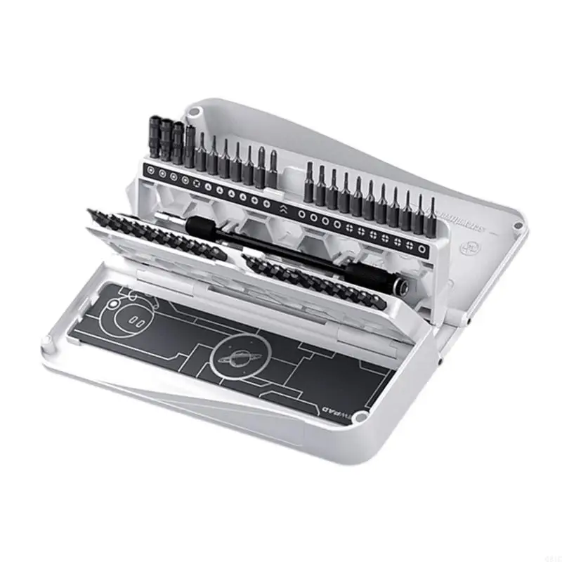 Q81C Space Saving Phone Electronics Repair Toolkit Containing Screwdriver Accessories Suitable for Mobile Device Maintenance