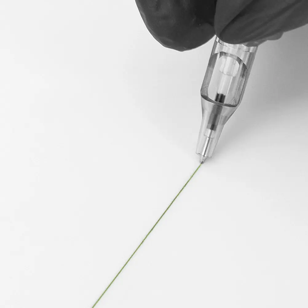 

Набор из 10 шариковых ручек-картриджей для татуировок, пластиковые и металлические ручки-лайнеры для тату, принадлежности для обучения татуированию