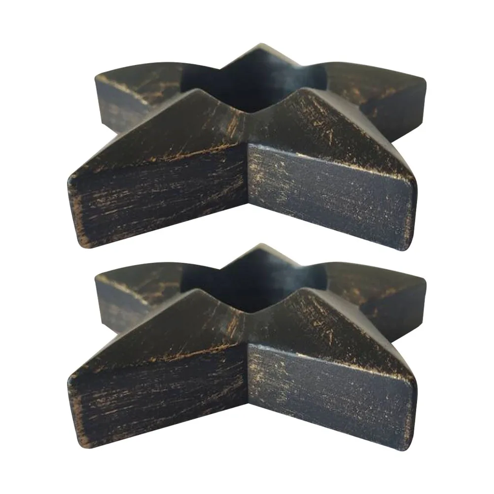 

2Pcs Eid Holders Resin Craft European Style Plates for Home Room Decorations Ramadan Supplies Islamic Gift