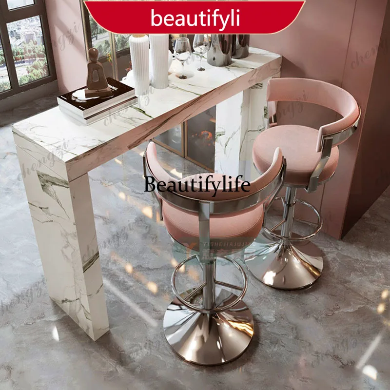 Balcony Reception Desks Bar Chairs High Adjustable Modern Gaming Luxury Barstools Minimalist Comfortable Cadeira Home Furniture