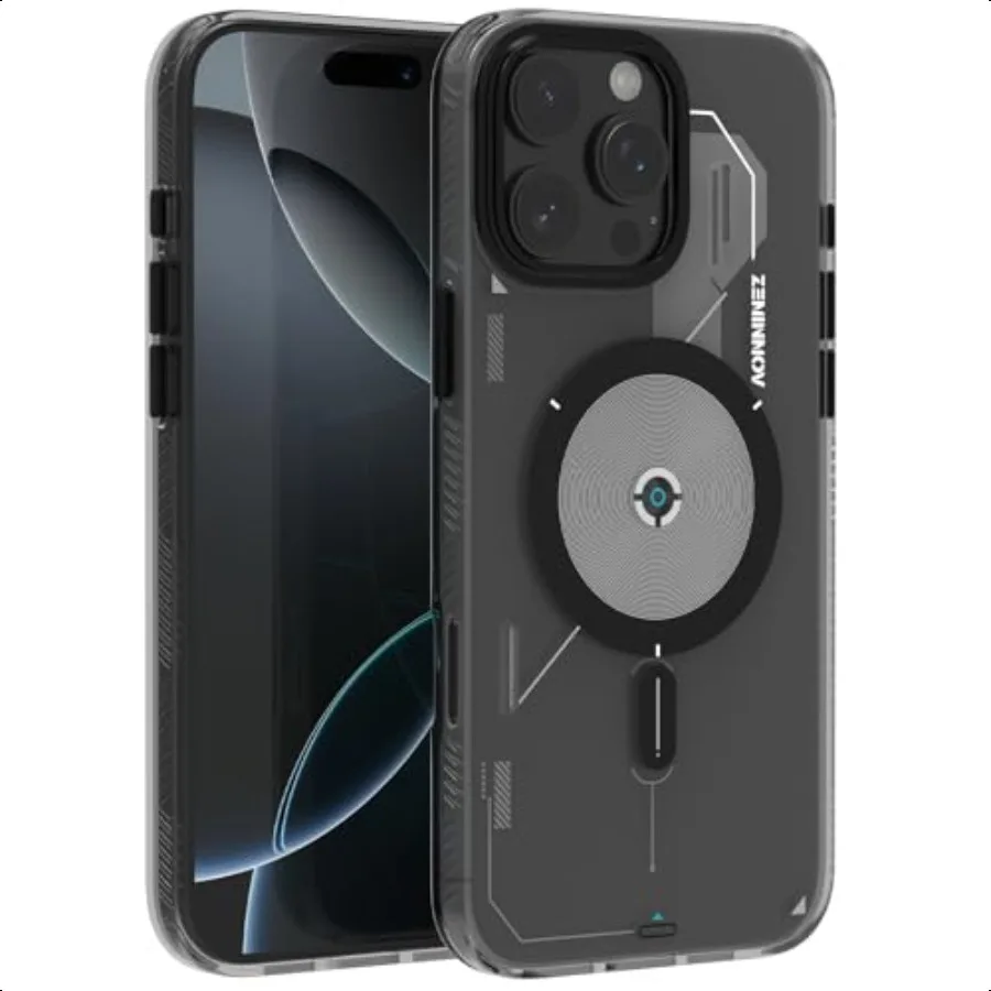 

for iPhone 16 Pro Max Magnetic Cooling Case Advanced IMD Technology Compatible with MagSafe Translucent Gray