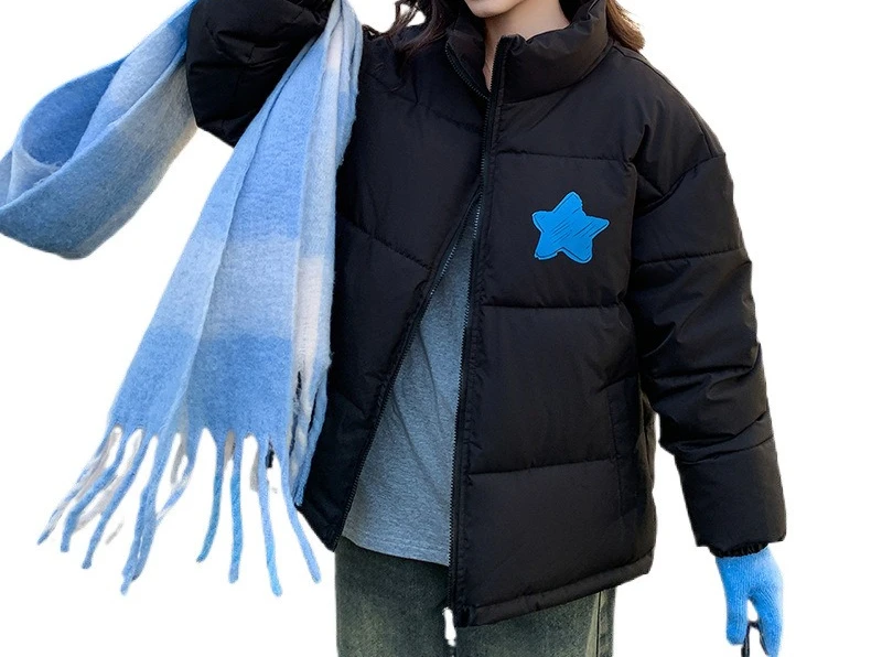 Winter Cotton Jacket Short Women's New Design Sense Small Student Hood Thickened