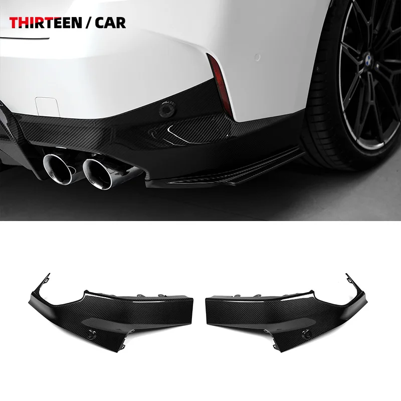 

High Quality Dry Carbon Fiber Rear Bumper Splitter for BMW 2 Series Coupe G42 M240 2022+ OEM Style Rear Side Diffuser