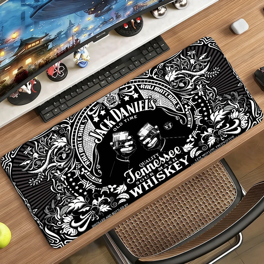 Brand J-Jack D-Daniels   Mouse Pad Non-slip Rubber Computer Mat Gamer Balance Decoracion Deskmat Laptop Office Large