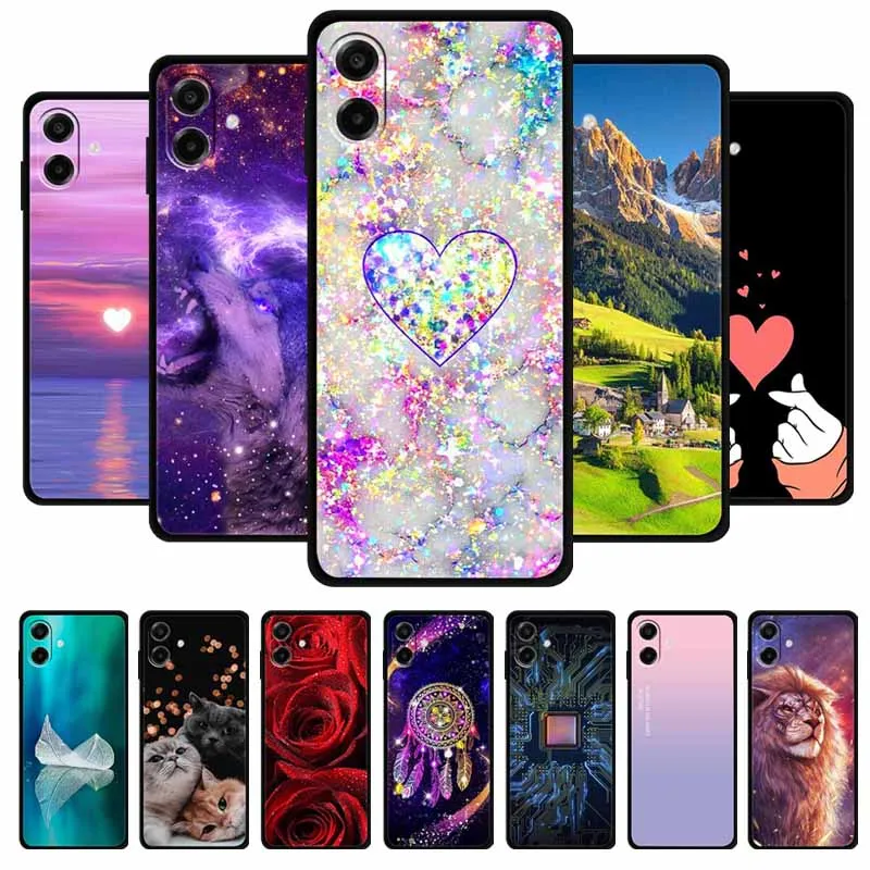 For Samsung Galaxy A07s Phone Case Black Silicone TPU Soft Back Cover Cases Suitable For Samsung Galaxy A07s Coque Funda Shell.