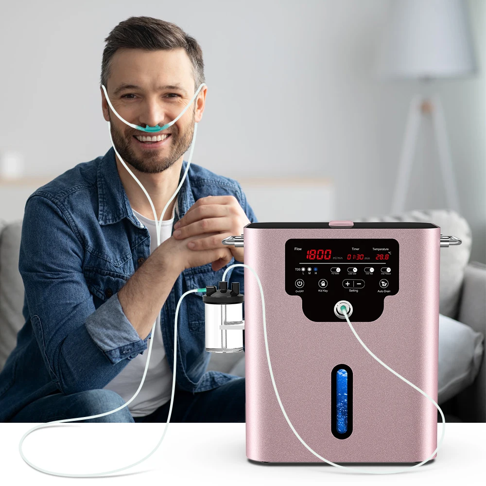 

Ингалятор Suyzeko H2 и генератор водородной воды 1800 мл, аппарат для ингаляций водородом для глубокой релаксации, домашнего ухода и красоты