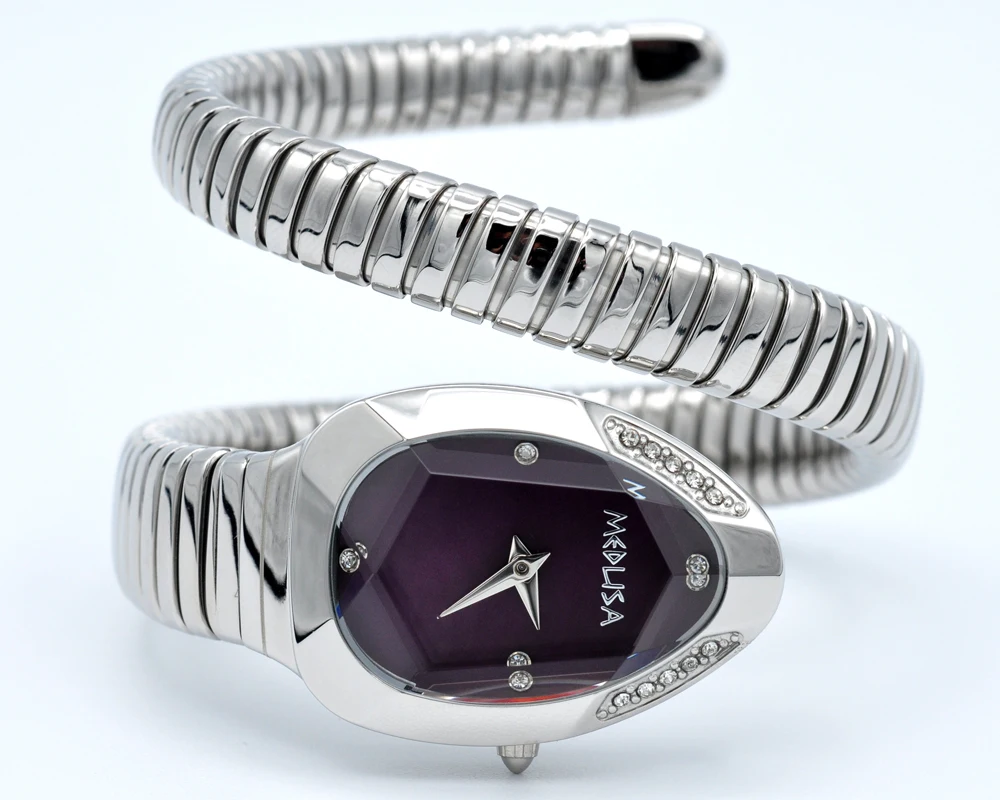 2026 High Quality Gold Diamond Set Snake Shaped Dress Watch Bangle Style Fashionable Unique Brand Same Style Women's Wristwatch Sce46471cf4f748aba19bfc2b9888ca45G