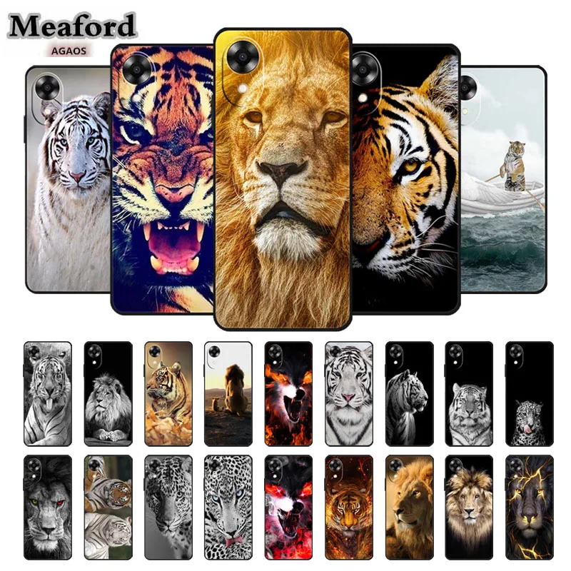 

For Oppo A17k Case Animal TPU Soft Silicone Back Cover Case For Oppo A17k A 17K Coque OppoA17K CPH2471 Bumper Capa Fashion Funda