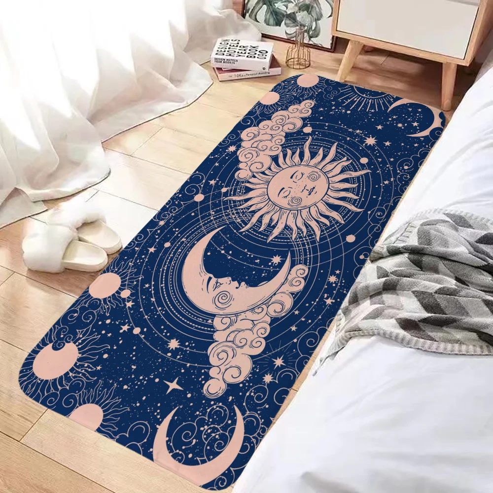 

Non-slip Kitchen Mat Rugs Room Mats Bath Mat Door Mat Aesthetics Moon Galaxy Bathroom Rug Carpet for Kitchen Foot Floor Prayer