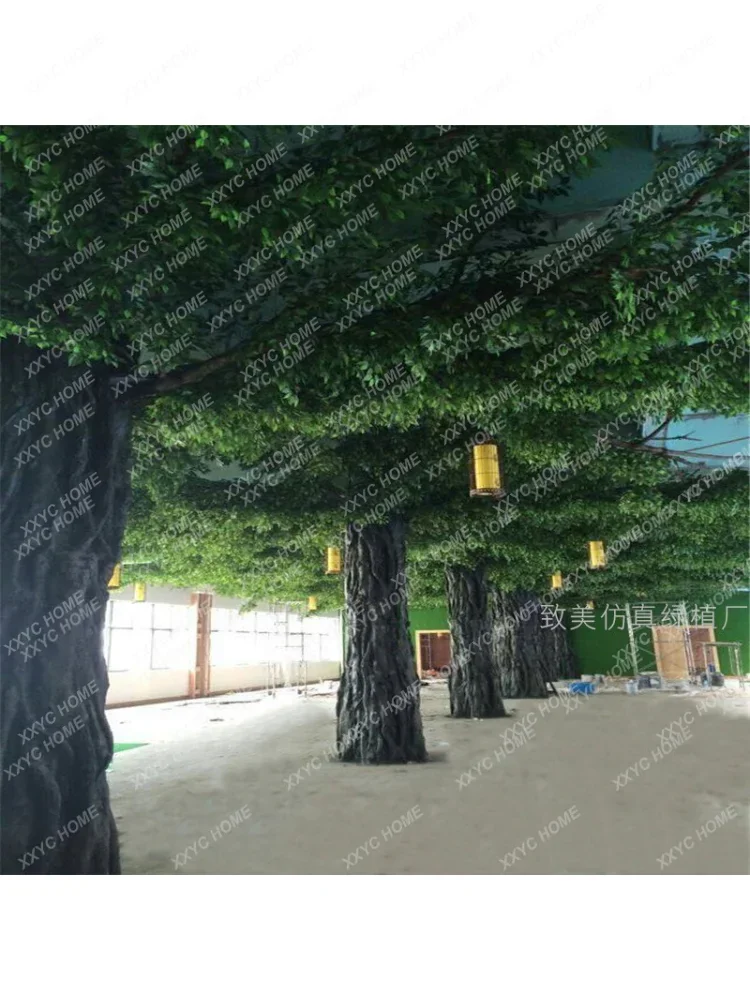 Imitative Tree Fake Trees Large Shopping Mall Hotel Indoor Ceiling Decorative Greenery Artificial Landscape decoration