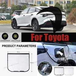 For Toyota bZ3 bZ4X RAV4 electric Vehicle Charger Port Rainproof Dustproof Cover Outdoor Protection Covers Car Accessorie