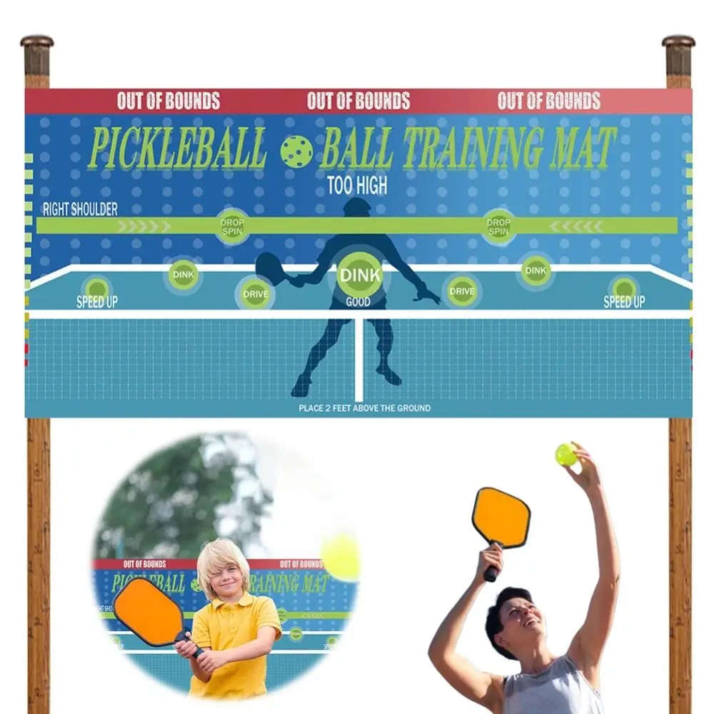 180x89cm Pickleball Practice Pads Training Poster Mat Pickleball Dink Wall Pad Master Exercise Paper