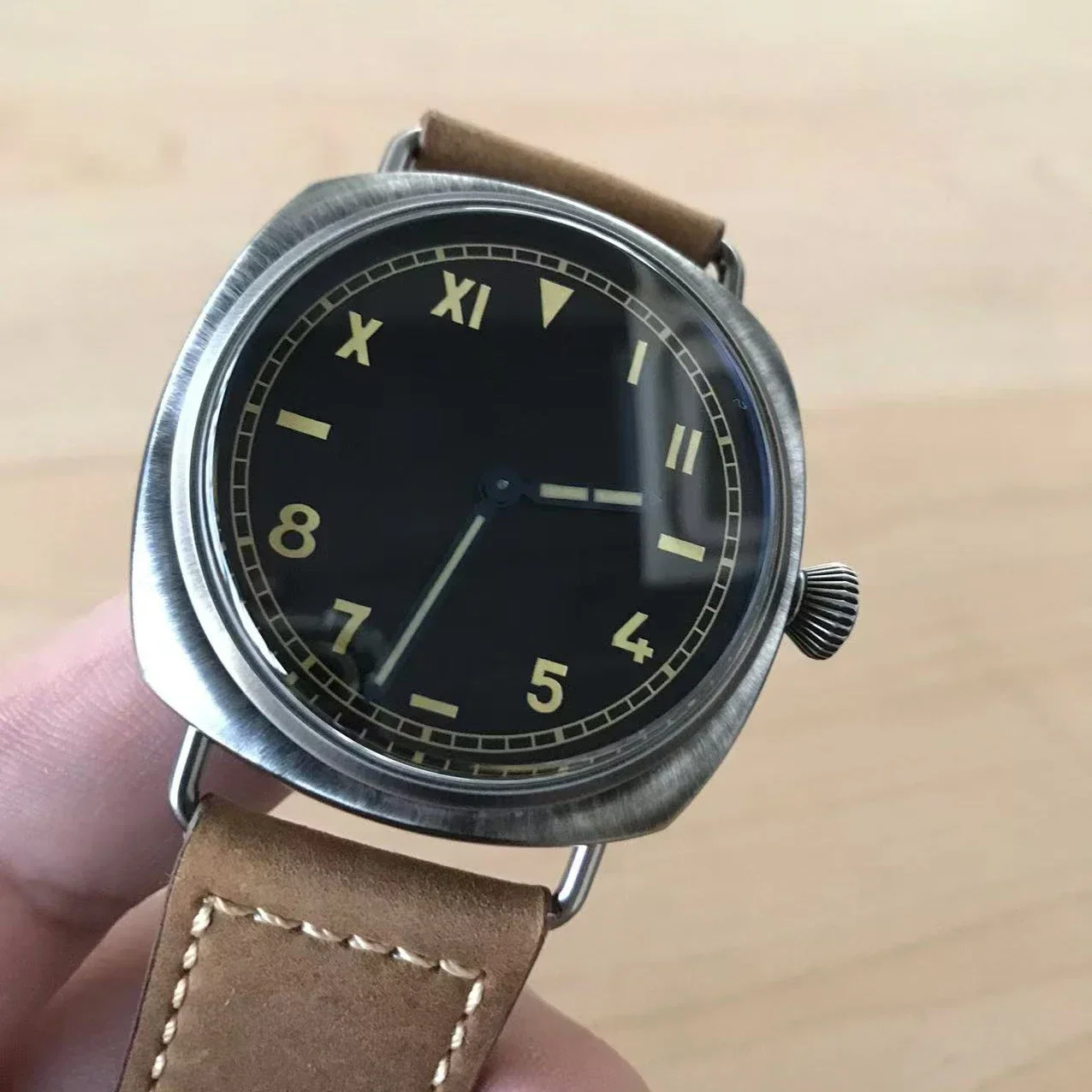 Hruodland 2025 Nuovi Uomini Orologio Al Quarzo RONDA 502 44 Millimetri Retro Business Vetro Zaffiro Impermeabile 100m Acciaio Inossidabile Reloj Hombre