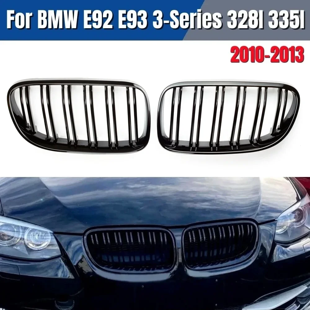 

Glossy Black Car Front Kidney Replace Grille Grill For BMW E92 E93 3 Series 2-Door 2010-2013 Facelift Racing Grill Hood Eyelid