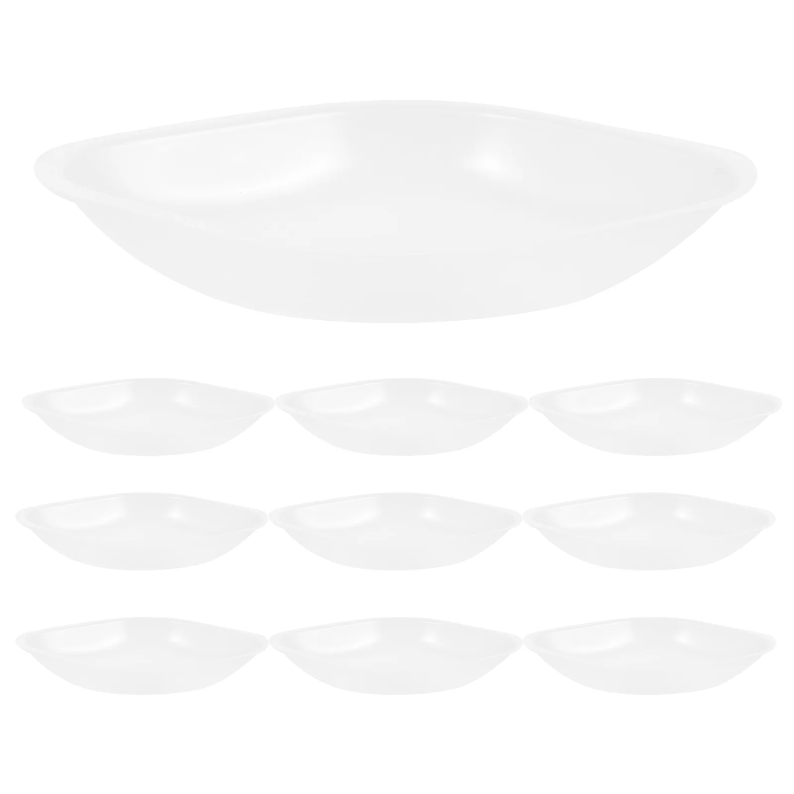 20 قطعة أطباق وزن المعين خفيفة الوزن صواني التوازن البلاستيكية لقياس السوائل الصلبة مساحيق معدات المختبرات المقالي القابلة لإعادة الاستخدام #3