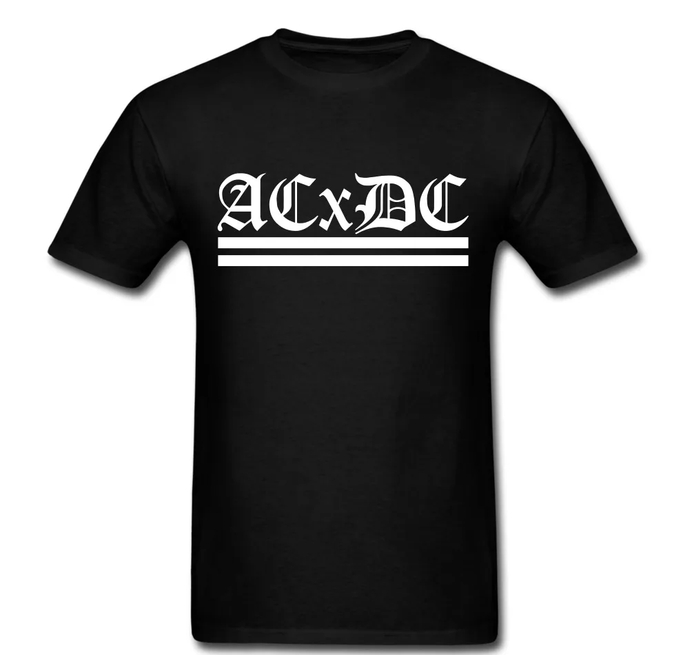 ACxDC Thrash хардкор панк рок группа футболка футболки хлопок роскошный бренд Винтаж оверсайз