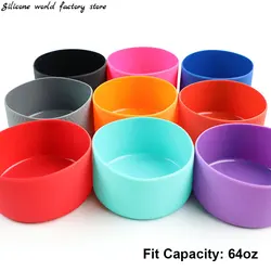 64oz 12.5cm coperchio della bottiglia tazza isolamento termico coperchio inferiore 125mm manicotto antiscivolo sottobicchiere Base in Silicone copertura della tazza sportiva
