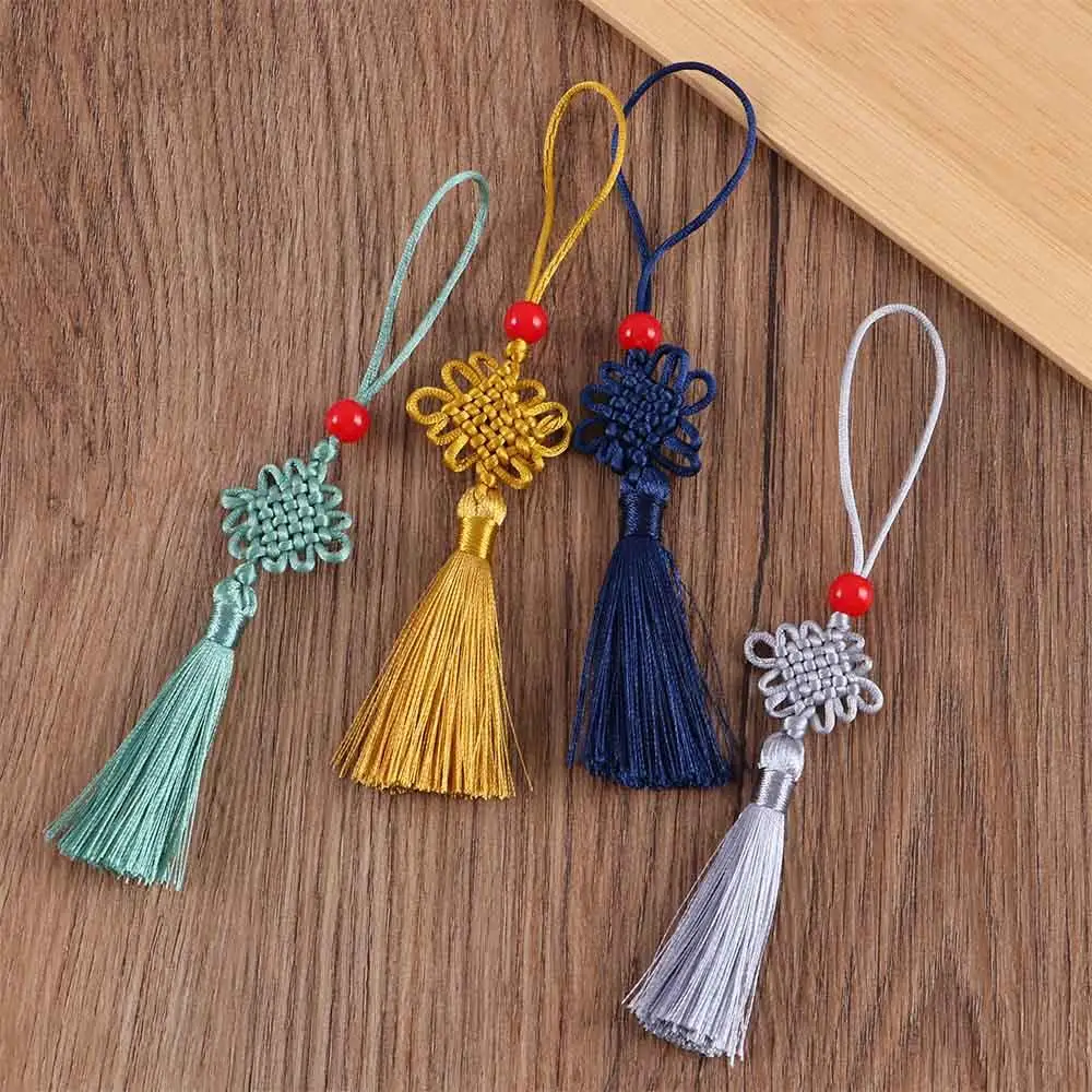 Home Decor Jewelry Making Accessories Chinese Knot Silk Tassel Pendant Chinese Knot Pendant DIY Craft Curtain Charms Tassel