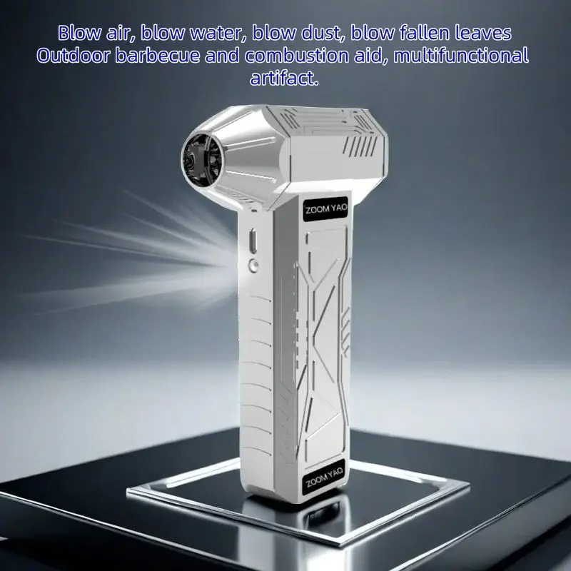 Ventilador violento turbo portátil inalámbrico de alta velocidad, motor sin escobillas, barbacoa para acampar, asistencia de combustión, eliminación de polvo