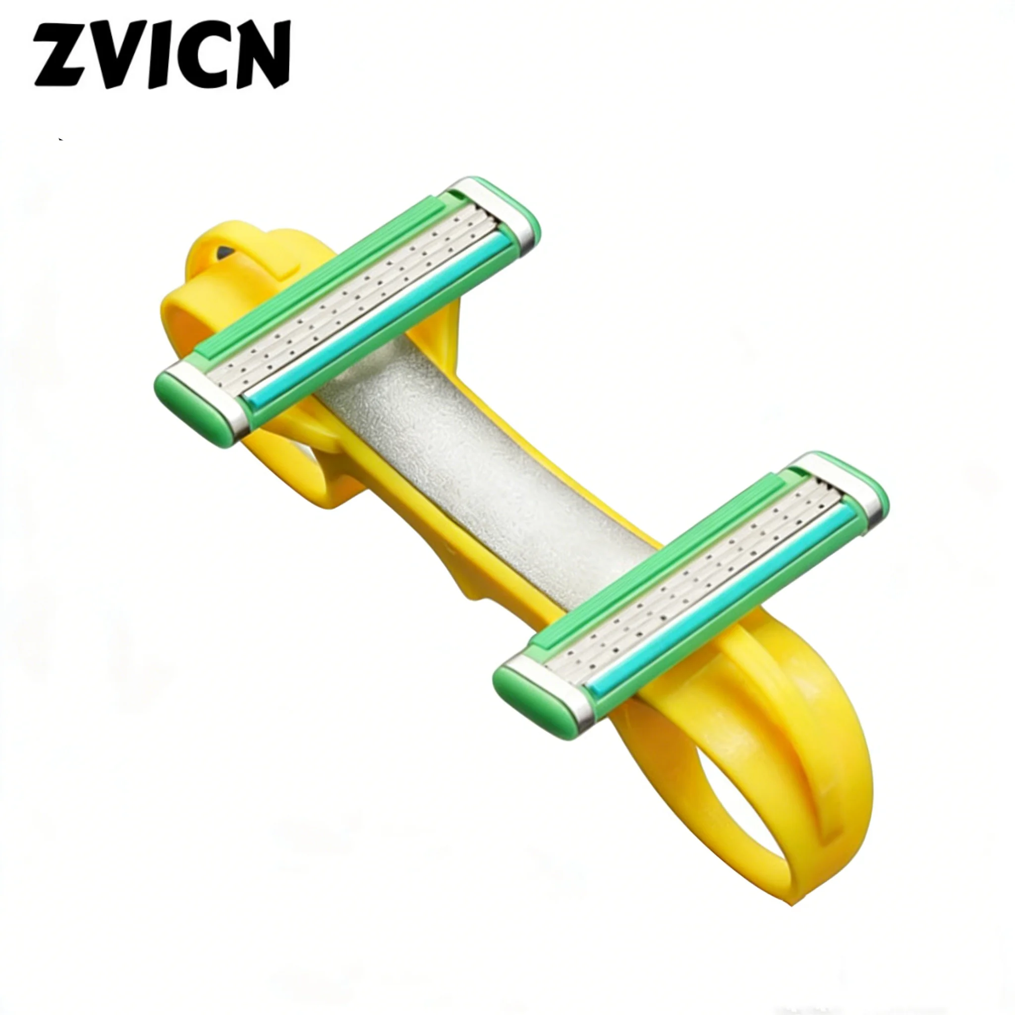 

Портативная машинка для стрижки волос с двумя лезвиями, ручная бритва для лысины для мужчин, многофункциональная бритва для гладкого удаления волос