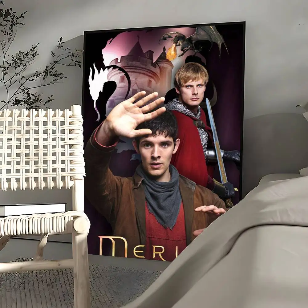 TV Series Merlin Legend Poster No Framed Poster Kraft Club Bar Paper Vintage Posters Wall Art Painting Bedroom Study Stickers
