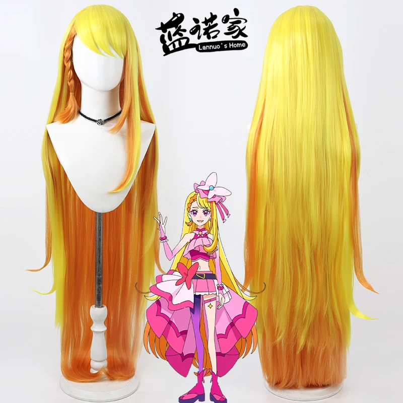 

Anime Pretty Cure Hijiri Ageha Cos Cosplay Wig Halloween Carnival Party Props Synthetic Hair Heat Resistant Fiber + Wig Cap