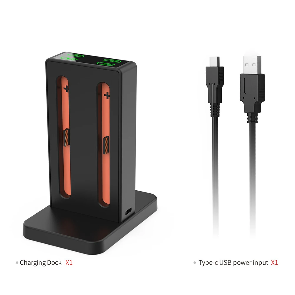 Stacja ładująca magnetyczna 4w1 do Switch 2, stacja Joy-Con z kontrolerem ładowania i podświetleniem LED, szybka stacja dokująca.